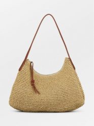 Becksöndergaard Torebka "Ariya" w kolorze beżowym - 32 x 25 cm rozmiar: onesize. Brązowe torebki klasyczne damskie Becksöndergaard, bez wzorów, z materiału, bez dodatków. Za 244.22 zł.