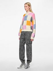 Pieces Sweter w kolorze kremowym rozmiar: S. Brązowe golfy damskie Pieces, s, bez wzorów, z wełny, bez ramiączek. Za 118.56 zł.