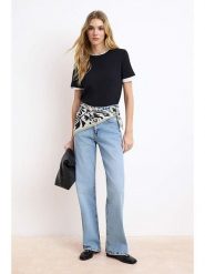 Trendyol Dżinsy - Comfort fit - w kolorze niebieskim rozmiar: 36. Niebieskie jeansy damskie Trendyol, z podwyższonym stanem. Za 108.45 zł.