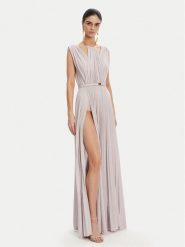 Elisabetta Franchi Sukienka wieczorowa AB-R21-52E2 Fioletowy Regular Fit. Fioletowe sukienki damskie Elisabetta Franchi, bez wzorów, z wiskozy, wizytowe, bez kołnierzyka, bez ramiączek. Za 3,269.00 zł.