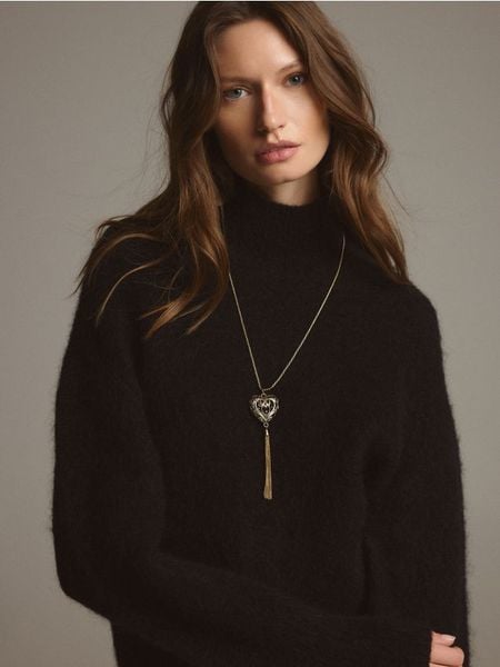 Naszyjnik z zawieszką serce - wielobarwny. Naszyjniki damskie Reserved. Za 59.99 zł.