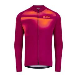 Damska koszulka rowerowa z długim rękawem - Onwards Three. Czerwone topy sportowe damskie KEADA SPORTS, s, bez wzorów, z dresówki, bez ramiączek. Za 332.00 zł.