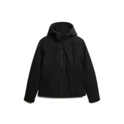 Damska kurtka z kapturem Superdry Classic Trekker. Czarne kurtki damskie Superdry., bez wzorów, z kapturem. W wyprzedaży za 375.35 zł.