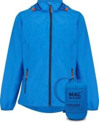 Mac in a Sac - Płaszcz przeciwdeszczowy - Ocean Blue. Niebieskie płaszcze damskie Mac In A Sac, l, bez wzorów, z materiału. Za 306.00 zł.