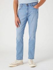 Wrangler Dżinsy - Slim fit - w kolorze błękitnym rozmiar: W31/L34. Niebieskie jeansy męskie Wrangler. Za 173.99 zł.