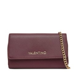 Torebka Valentino. Czerwone torebki klasyczne damskie Valentino, bez wzorów, wizytowe, bez kołnierzyka, bez ramiączek. Za 279.99 zł.