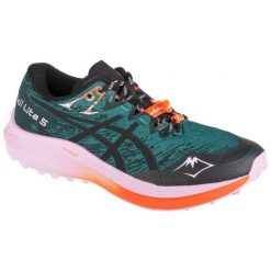 Buty do biegania Asics Fuji Lite 5 1012B690-300 zielone. Zielone obuwie do biegania damskie . Za 758.91 zł.
