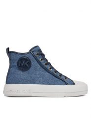 MICHAEL Michael Kors Trampki Evy High Top 43R4EYFS6D Niebieski. Niebieskie trampki i tenisówki damskie MICHAEL Michael Kors, bez wzorów, z materiału. Za 679.99 zł.