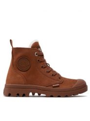 Palladium Trapery Pampa Hi Zip Wl 95982-200-M Brązowy. Brązowe trapery damskie Palladium, z nubiku, bez obcasa. Za 363.35 zł.