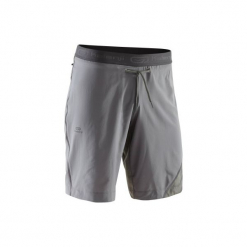 Spodenki do biegania RUN DRY+ męskie. Niebieskie szorty męskie KALENJI, z elastanu, bez kołnierzyka. Za 69.99 zł.
