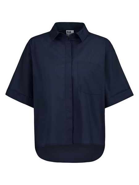 Sublevel Bluzka w kolorze granatowym rozmiar: S. Niebieskie bluzki damskie Sublevel, s, bez wzorów, z bawełny, bez kołnierzyka, bez ramiączek. Za 95.92 zł.