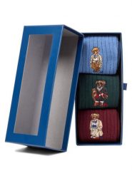 Polo Ralph Lauren Skarpety w 3-paku Mężczyźni niebieski|zielony|czerwony jednolity, ONE SIZE. Czerwone skarpetki męskie Polo Ralph Lauren, bez wzorów. Za 259.95 zł.