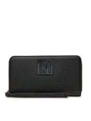 Armani Exchange Portfel XW000361 AF11902 UC001 Czarny. Czarne portfele damskie Armani Exchange, bez wzorów, z materiału. Za 349.99 zł.