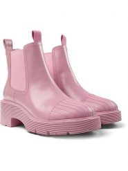 Camper Skórzane sztyblety w kolorze jasnoróżowym rozmiar: 37. Różowe botki damskie Camper, sportowe, bez obcasa, bez zapięcia. Za 406.57 zł.