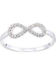 Revoni Złoty pierścionek z diamentami rozmiar: 53. Szare pierścionki damskie Revoni, z diamentem, złote. Za 1,875.55 zł.