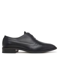 Półbuty Calvin Klein. Czarne buty wizytowe męskie CALVIN KLEIN, bez zapięcia. Za 649.99 zł.