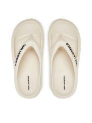KARL LAGERFELD Japonki Skoona II KL85025 Biały. Białe klapki damskie Karl Lagerfeld, bez wzorów, z tworzywa sztucznego, bez obcasa. Za 279.99 zł.
