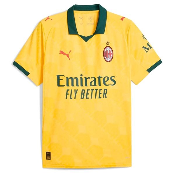 Koszulka Puma Acm 3Rd Jersey Replica Dorośli. Żółte t-shirty sportowe męskie Puma, s, z jersey, bez ramiączek, do piłki nożnej. Za 464.40 zł.