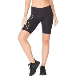 Damskie spodenki kompresyjne o średnim kroju 2XU Light Speed. Czarne spodenki sportowe damskie 2XU, l, z dzianiny, do biegania. Za 535.50 zł.