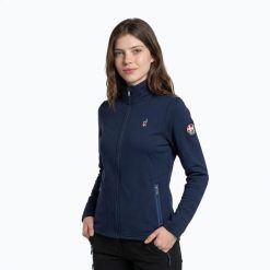 Bluza polarowa damska Aulp Debby. Niebieskie bluzy z kapturem damskie Aulp, s, z elastanu. Za 139.99 zł.