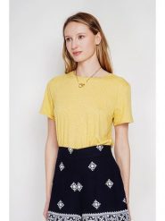 Le Jardin du Lin Koszulka w kolorze żółtym rozmiar: 36. Żółte t-shirty damskie Le jardin du lin, bez wzorów, bez kołnierzyka. Za 65.99 zł.