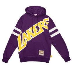 Bluza z kapturem Los Angeles Lakers. Fioletowe bluzy z kapturem męskie Mitchell & Ness. Za 428.00 zł.