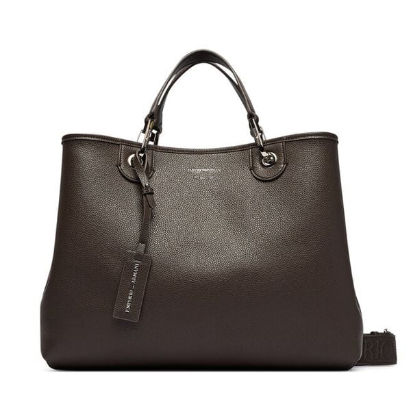 Torebka Emporio Armani. Brązowe torebki klasyczne damskie Emporio Armani, bez wzorów, bez dodatków. Za 1,389.00 zł.