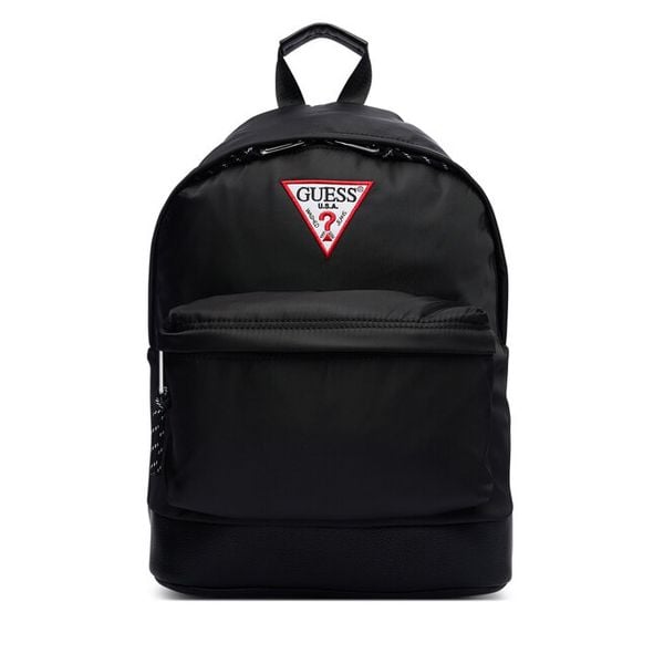 Plecak Guess. Czarne plecaki męskie Guess, z aplikacjami. Za 264.99 zł.