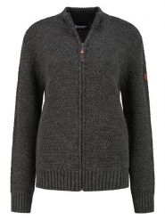 TRAVELIN' Kardigan "Kemi" w kolorze antracytowym rozmiar: S. Czarne kardigany damskie Travelin', s, bez wzorów, z wełny. Za 295.99 zł.