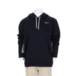 Second life - Bluza z kapturem męska Therma-Fit Nike - Jak nowy. Czarne bluzy sportowe męskie Nike, l, z tkaniny. Za 127.76 zł.