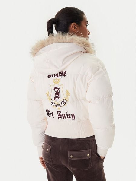 Juicy Couture Kurtka zimowa JCOIJ225557 Różowy Oversize. Czerwone kurtki damskie Juicy Couture, na zimę, l, bez wzorów, z syntetyku, bez kaptura. Za 969.99 zł.