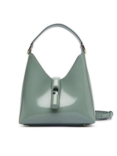 Furla Torebka Iride Mini WE00876 BX4758 4911S Niebieski jasny. Niebieskie torebki klasyczne damskie Furla, bez wzorów, z lakierowanej skóry, lakierowane, bez dodatków. Za 1,059.00 zł.