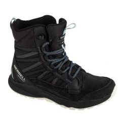 Buty Merrell Bravada Edge 2 Thermo Mid Wp J036798 czarne. Czarne buty sportowe na co dzień damskie bez wzorów, z gumy. Za 754.75 zł.