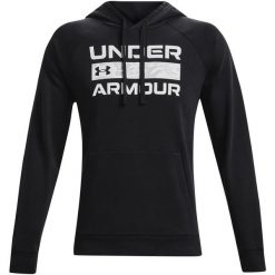 Bluza męska Under Armour Rival FLC Signature HD. Czarne bluzy bez kaptura męskie Under Armour, m, z dresówki. Za 245.07 zł.