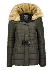 Canadian Peak Kurtka zimowa "Belle" w kolorze khaki rozmiar: S. Brązowe kurtki damskie Canadian Peak, na zimę, s, bez wzorów, z puchu, bez kaptura. Za 240.99 zł.