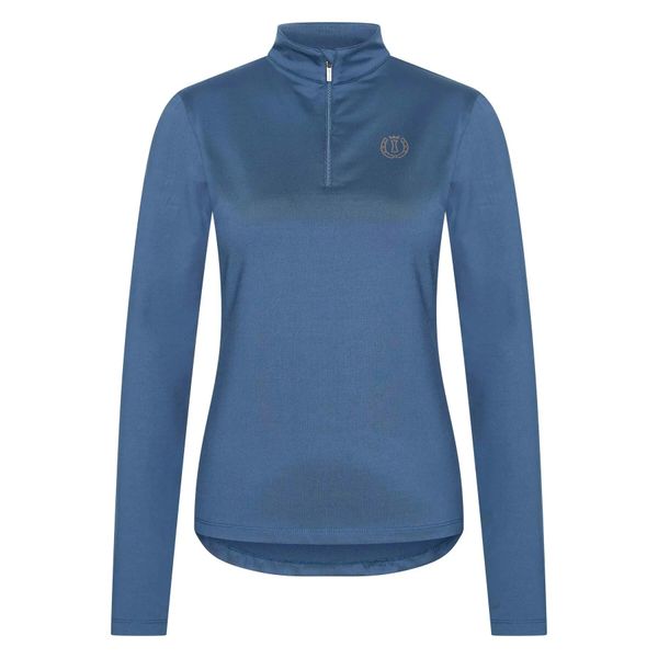 Damska koszulka do jazdy konnej Imperial Riding Amy. Niebieskie t-shirty damskie IMPERIAL RIDING, bez wzorów, bez kołnierzyka. Za 210.25 zł.