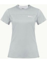 Jack Wolfskin Koszulka funkcyjna "Prelight Chill" w kolorze szarym rozmiar: M. Szare bluzki sportowe damskie Jack Wolfskin, m, bez wzorów, z materiału, bez ramiączek. Za 153.71 zł.