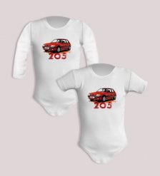 Peugeot 205 — body. Body niemowlęce nikiniki, bez wzorów, z bawełny, bez ramiączek. W wyprzedaży za 50.15 zł.