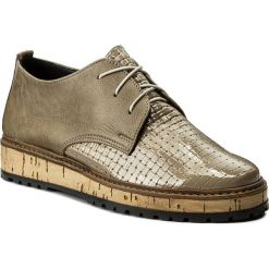 Półbuty SERGIO BARDI - Elice FW127288017BM 603. Brązowe półbuty damskie Sergio Bardi, bez wzorów, z lakierowanej skóry, bez obcasa, na płaskiej podeszwie. W wyprzedaży za 149.00 zł.