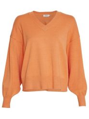 MOSS COPENHAGEN Sweter "Hanalise Rachelle" w kolorze pomarańczowym rozmiar: S/M. Pomarańczowe swetry klasyczne damskie MOSS COPENHAGEN, m, z wiskozy, bez kołnierzyka. Za 131.74 zł.