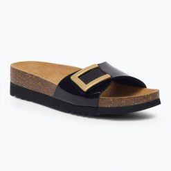 Klapki damskie Scholl Monterey Mule Med. Czarne obuwie trekkingowe damskie Scholl, na lato. Za 279.99 zł.