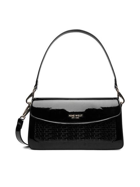 Nine West Torebka CEO-MISSISIPI-GLAR0 Czarny. Czarne torebki klasyczne damskie Nine West, bez wzorów, z materiału, bez dodatków. Za 229.99 zł.