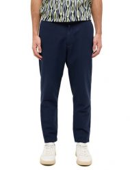 Męskie Spodnie Jeansowe Mustang Style Milano Linen Jogger Navy Blazer 1016436 5324. Niebieskie spodnie materiałowe męskie Mustang, bez wzorów, z jeansu. Za 219.99 zł.