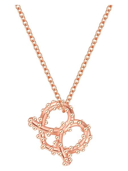 Glanzstücke München Pozłacany naszyjnik z zawieszką - dł. 40 cm rozmiar: onesize. Czerwone naszyjniki damskie Glanzstücke München, pozłacane. Za 82.99 zł.