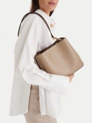 GINO ROSSI Torebka EO-LX10291 Beżowy. Brązowe torebki klasyczne damskie Gino Rossi, bez wzorów, z materiału, bez dodatków. Za 279.99 zł.