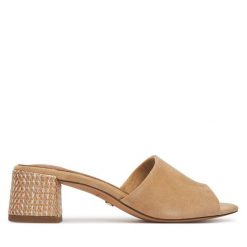 Klapki Tamaris. Brązowe klapki damskie Tamaris, bez wzorów, bez obcasa. Za 209.99 zł.