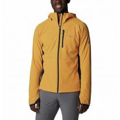 Bluza Turystyczna Rozpinana Męska Columbia Titan Pass 3.0 Hooded Fleece. Żółte bluzy bez kaptura męskie Columbia, l. Za 386.99 zł.