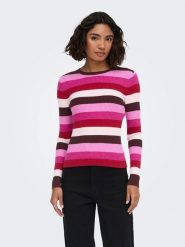 ONLY Sweter w kolorze różowym rozmiar: M. Różowe swetry klasyczne damskie Only, m, bez kołnierzyka. Za 89.95 zł.