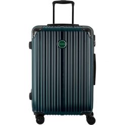 Walizka w kolorze ciemnozielonym - 71 l. Zielone walizki Bestseller Luggage, bez wzorów, z materiału. W wyprzedaży za 199.95 zł.
