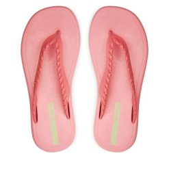 Japonki Ipanema. Czerwone klapki damskie Ipanema, bez wzorów, bez obcasa. Za 79.99 zł.